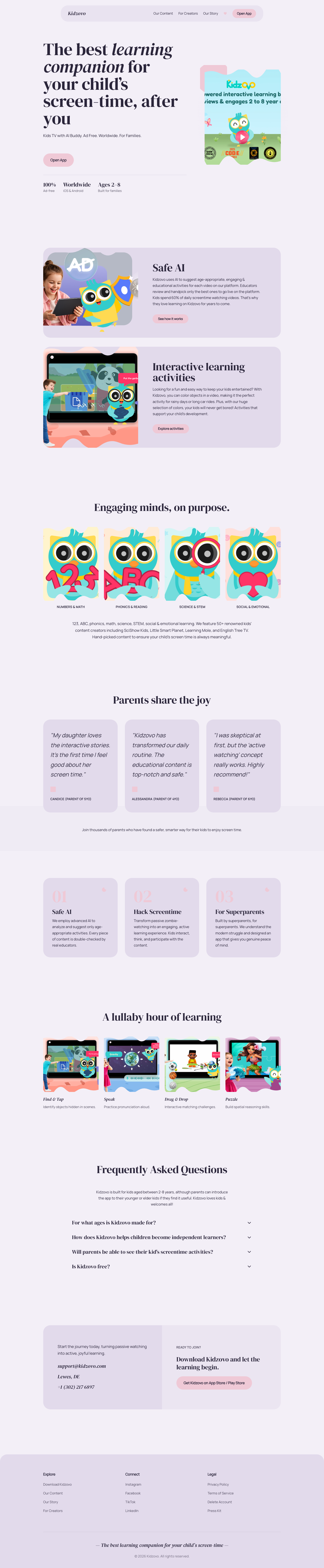 redesign.llc preview of kidzovo.com